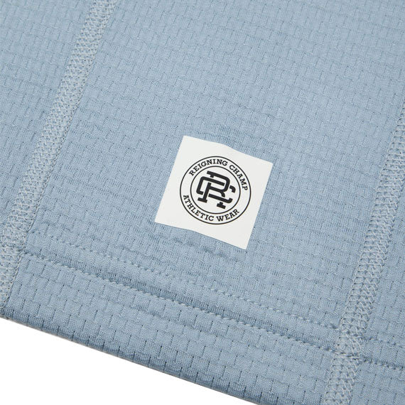 Reigning Champ Solotex Mesh Tiebreak Standard Polo Shirt Gulf - Image 5