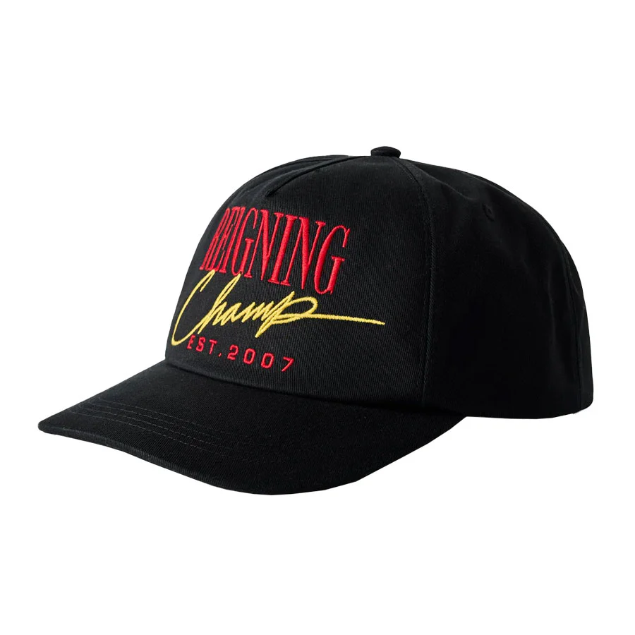 Reigning Champ Chino Twill 2007 Snapback Cap Black-Red