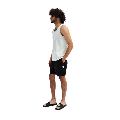 Reigning Champ Classic Taslan Nylon Swim Short Black - Image 3