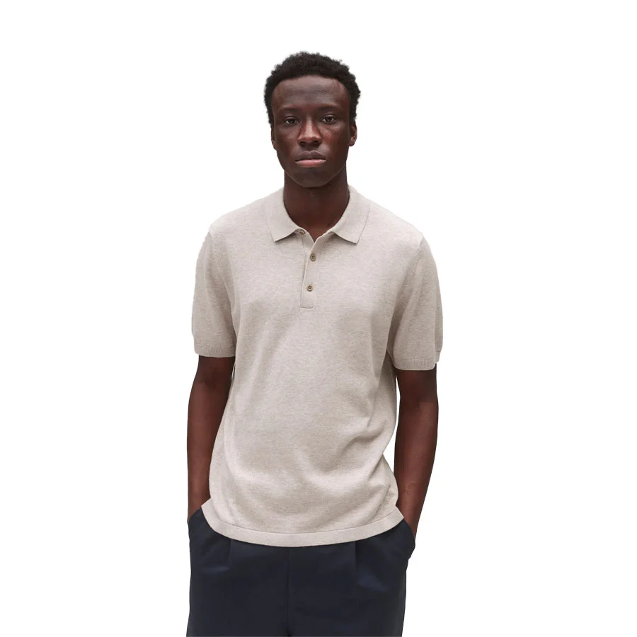 Reigning Champ Cotton Cashmere Riviera Polo Sand - Image 4
