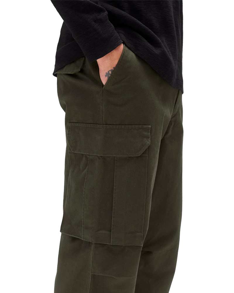Reigning Champ Cotton Chino Keeper Cargo Pant Dark Olive - Image 4