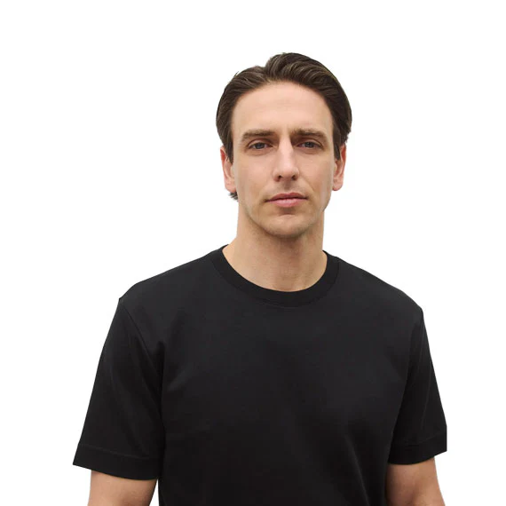 Reigning Champ Cotton Interlock Podium Standard T-Shirt Black - Image 2