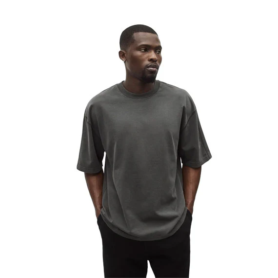 Reigning Champ Fadeaway Relaxed T-Shirt Faded Black - Image 3