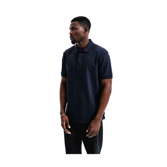 Reigning Champ Knit Academy Polo Shirt Navy - Image 3
