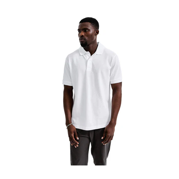Reigning Champ Knit Academy Polo Shirt White - Image 3