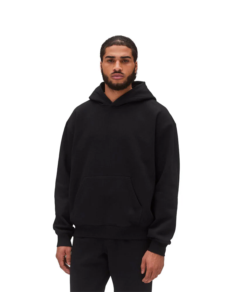 Reigning Champ Knit Midweight Fleece 97 Hoodie Black - Image 5