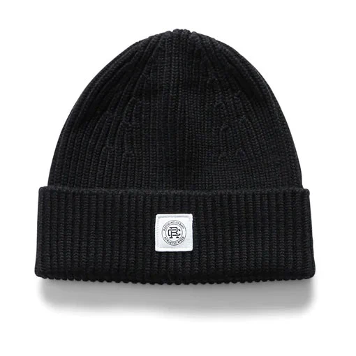 Reigning Champ Merino Wool Watch Cap Black