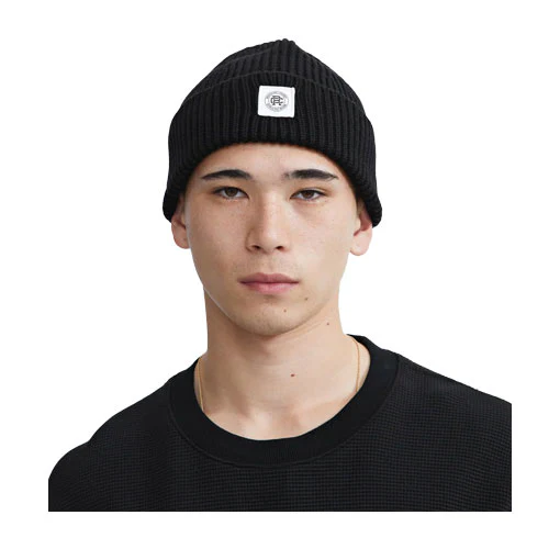 Reigning Champ Merino Wool Watch Cap Black - Image 2