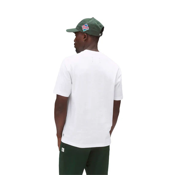 Reigning Champ Midweight Collegiate T-Shirt White - Image 3