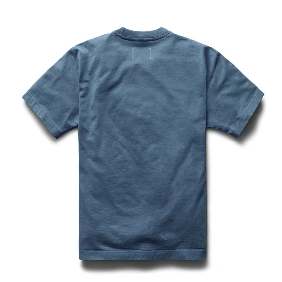 Reigning Champ Midweight Jersey T-Shirt Washed Blue - Image 2