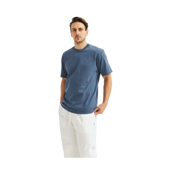 Reigning Champ Midweight Jersey T-Shirt Washed Blue - Image 3