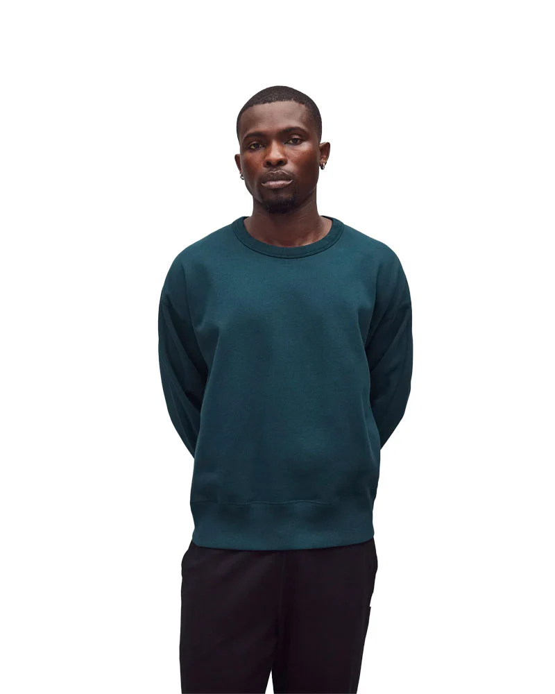 Reigning Champ Midweight Terry Relaxed Crewneck Atlantic - Image 2