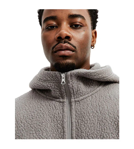 Reigning Champ Polartec Shearling Full Zip Hoody Quarry - Image 4