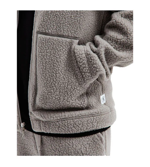 Reigning Champ Polartec Shearling Full Zip Hoody Quarry - Image 5