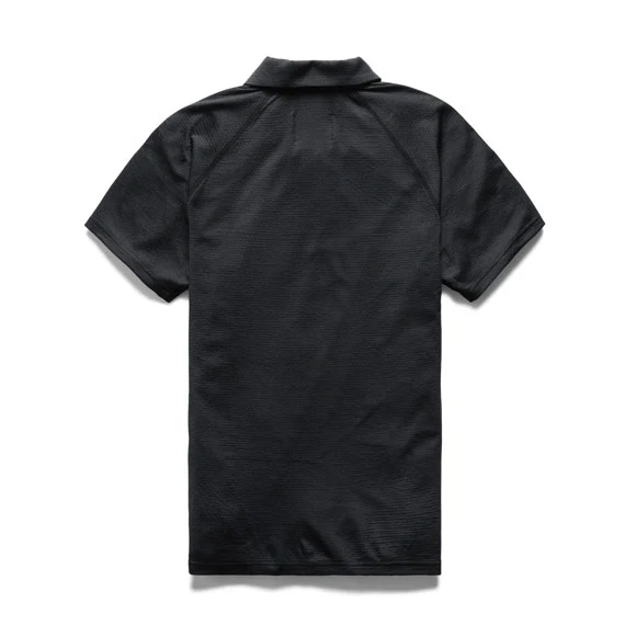 Reigning Champ Solotex Mesh Polo Shirt H.Black - Image 2