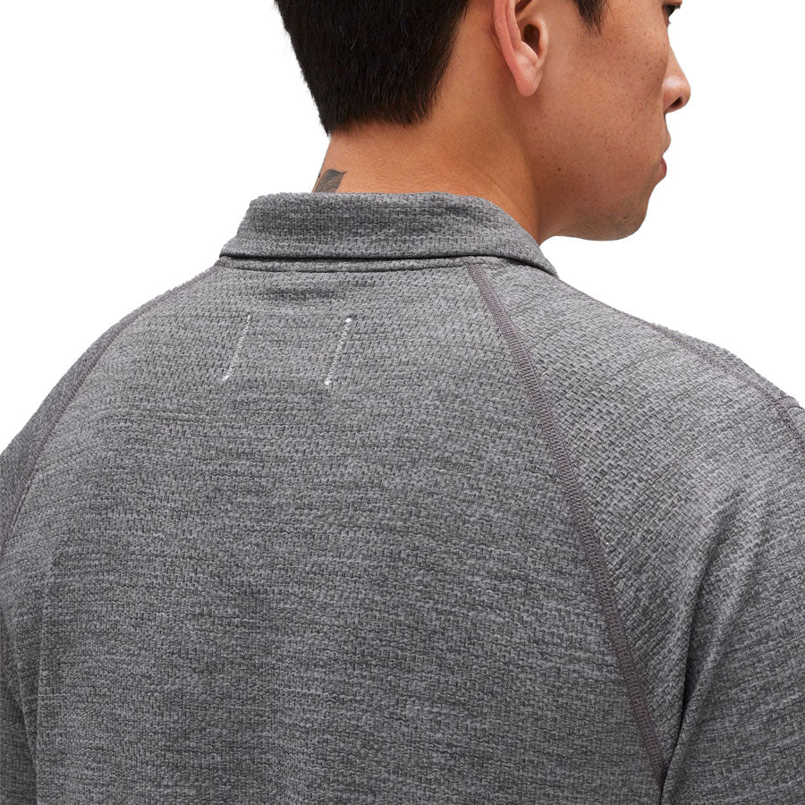 Reigning Champ Solotex Mesh Tiebreak Polo H.Carbon - Image 5