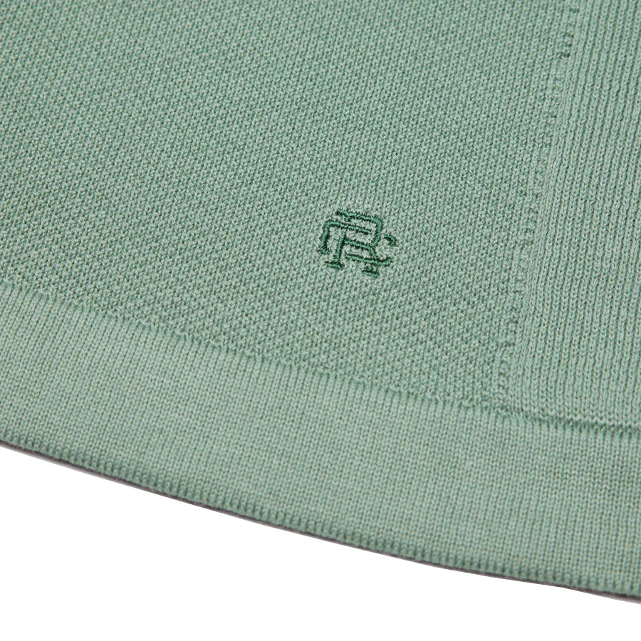 Reigning Champ Supima Knit Polo Sage - Image 3