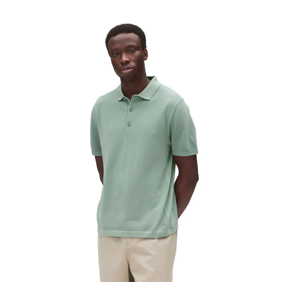 Reigning Champ Supima Knit Polo Sage - Image 4