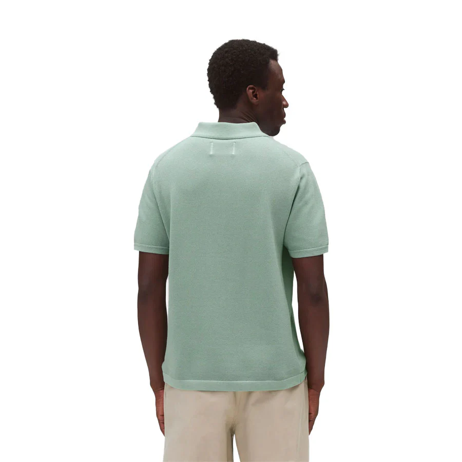 Reigning Champ Supima Knit Polo Sage - Image 5