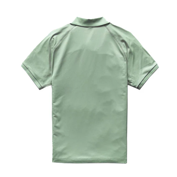 Reigning Champ Tech Pique Polo Shirt Mineral Green - Image 2