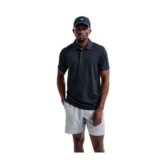 Reigning Champ Tech Pique Polo Shirt Navy - Image 3