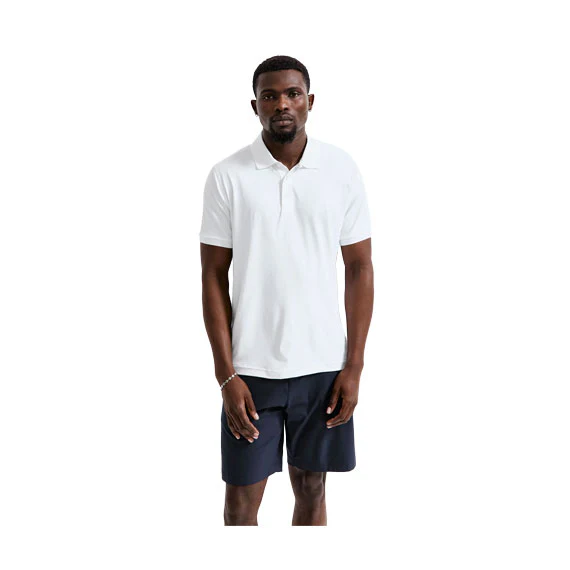 Reigning Champ Tech Pique Polo Shirt White - Image 3
