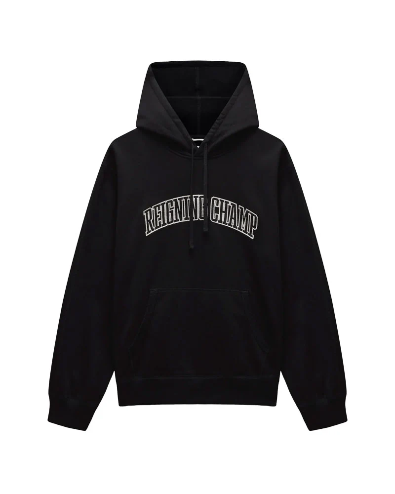 Reigning Champ Terry Collegiate Standard Hoodie Black