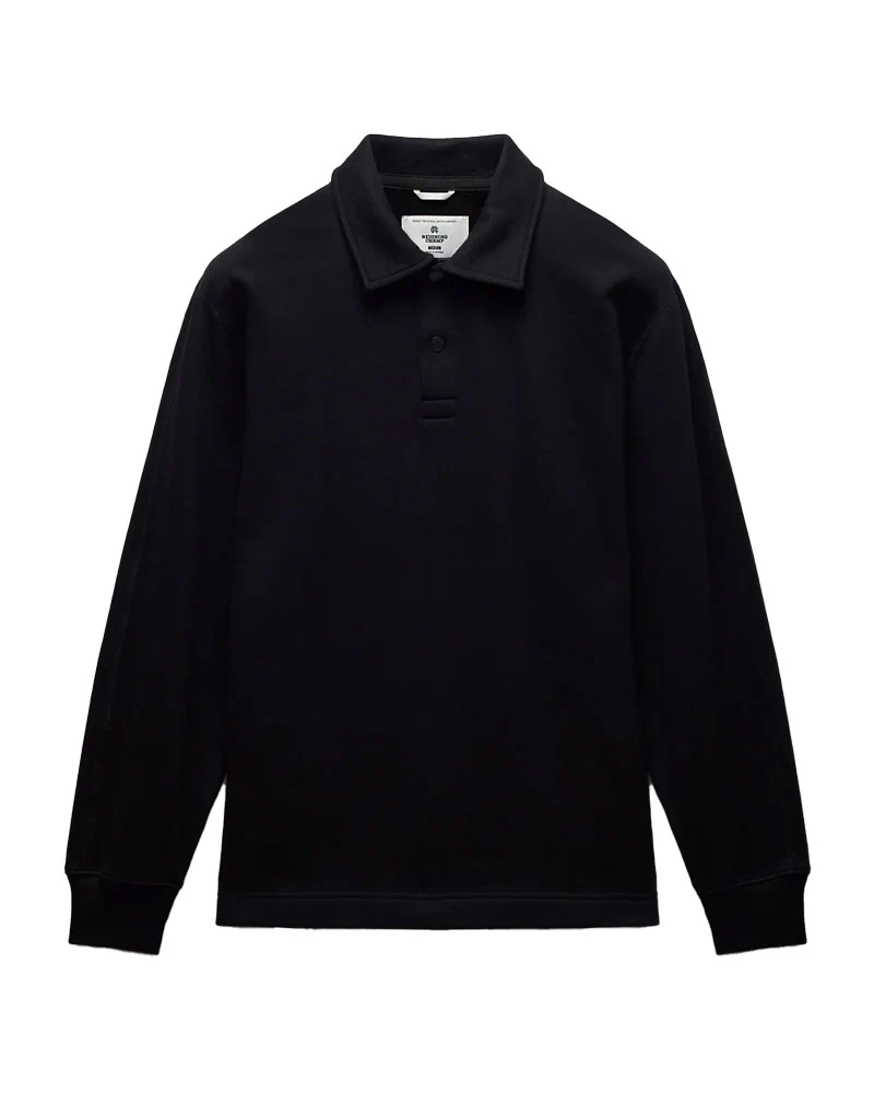 Reigning Champ Terry Rubgy Crewneck Black