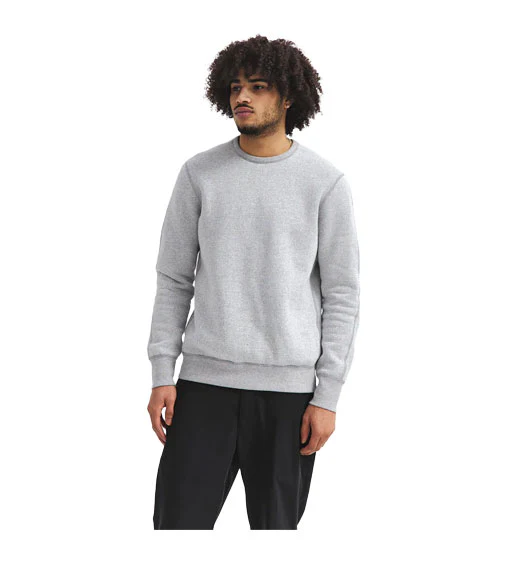 Reigning Champ Tiger Fleece 80/20 Crewneck Light Grey - Image 3