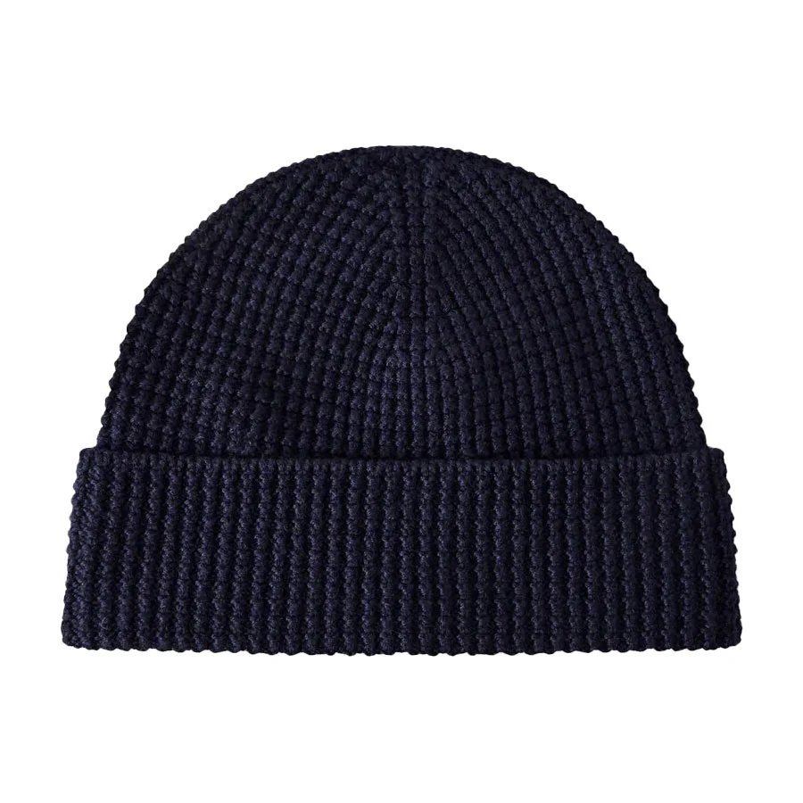 Reigning Champ Waffle Knit Beanie Navy - Image 2