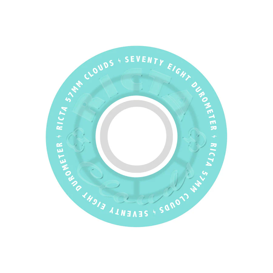 Ricta Clouds Transparent Aqua White 78A 57mm Wheels