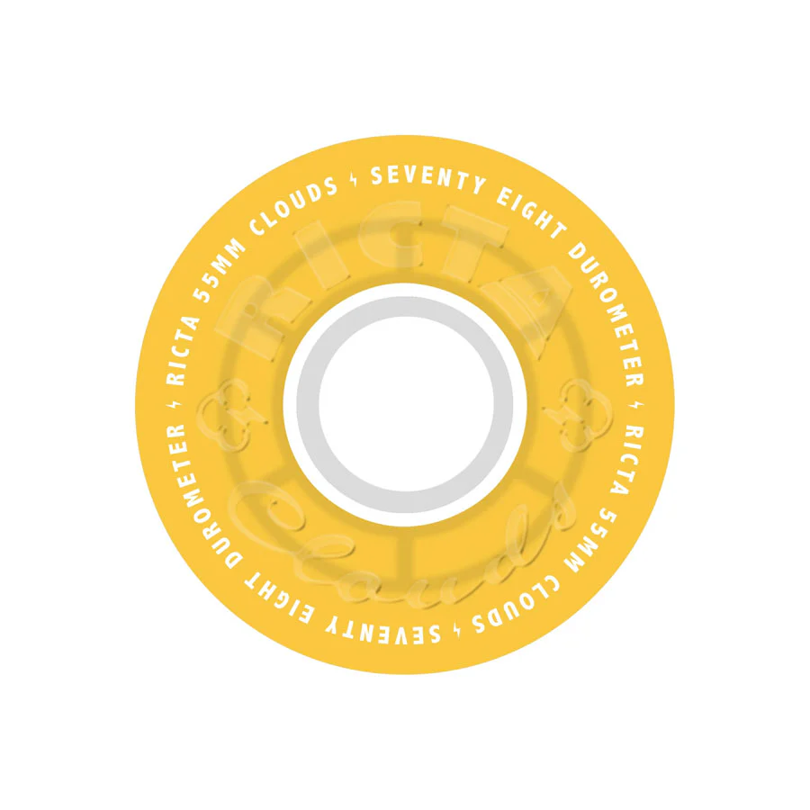 Ricta Clouds Transparent Citrus White 78A 55mm Wheels