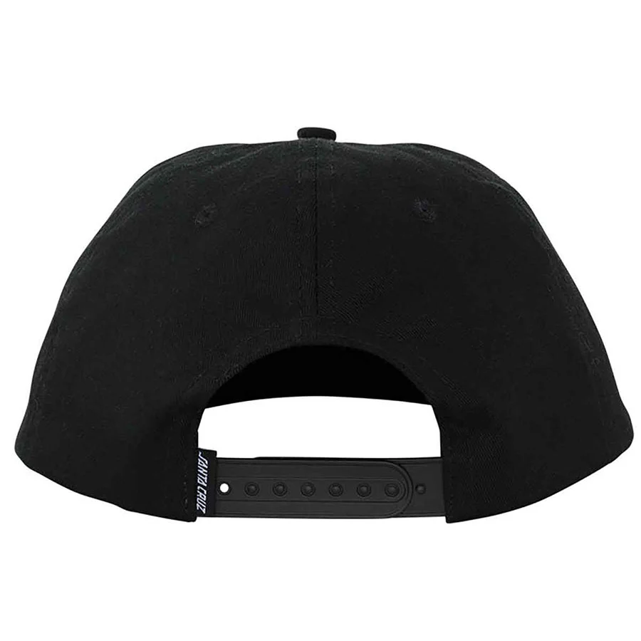 Santa Cruz Flamed Not A Dot Snapback Cap Black - Image 2