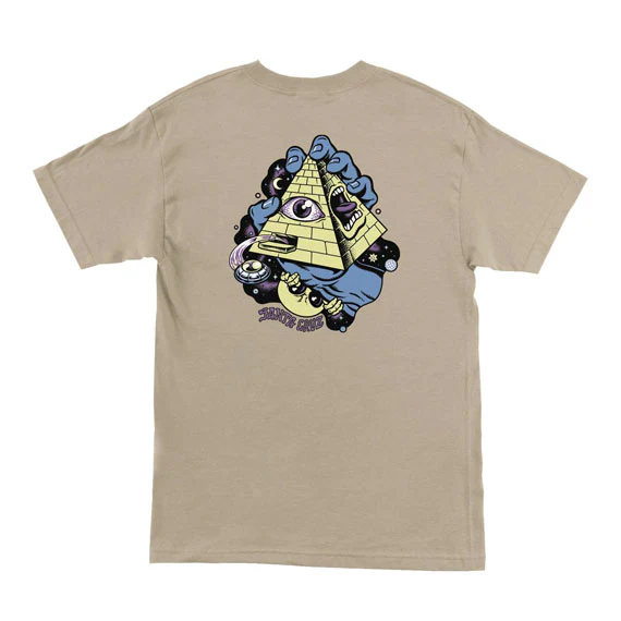 Santa Cruz Knibbs Invasion Hand T-Shirt - Sand
