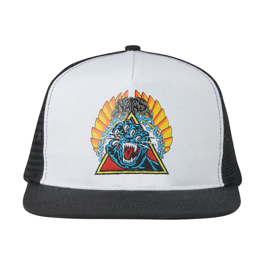 Santa Cruz Natas Screaming Panther Trucker Hat - Black/White