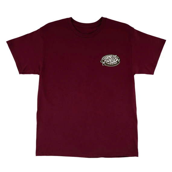 Santa Cruz Natas Sketch Panther T-Shirt Maroon - Image 2