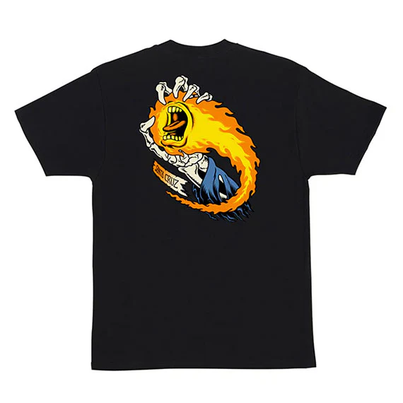 Santa Cruz Obrien Screaming Reaper T-Shirt Black - Image 2