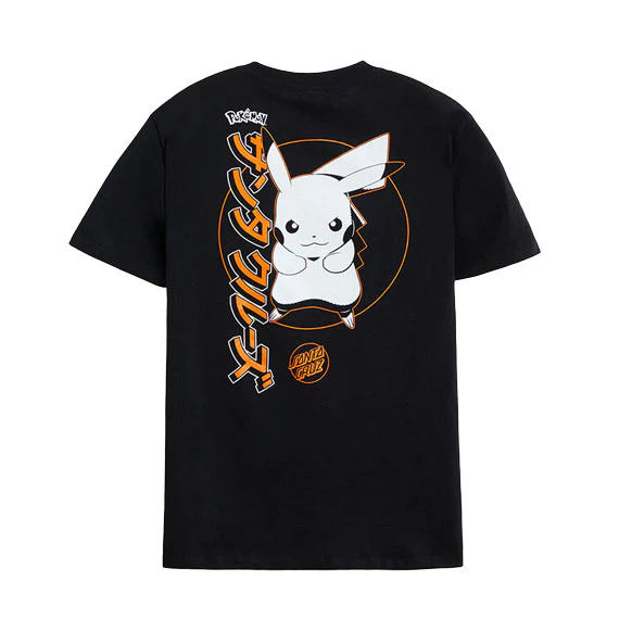 Santa Cruz Pokemon Pikachu T-Shirt - Black - Image 2