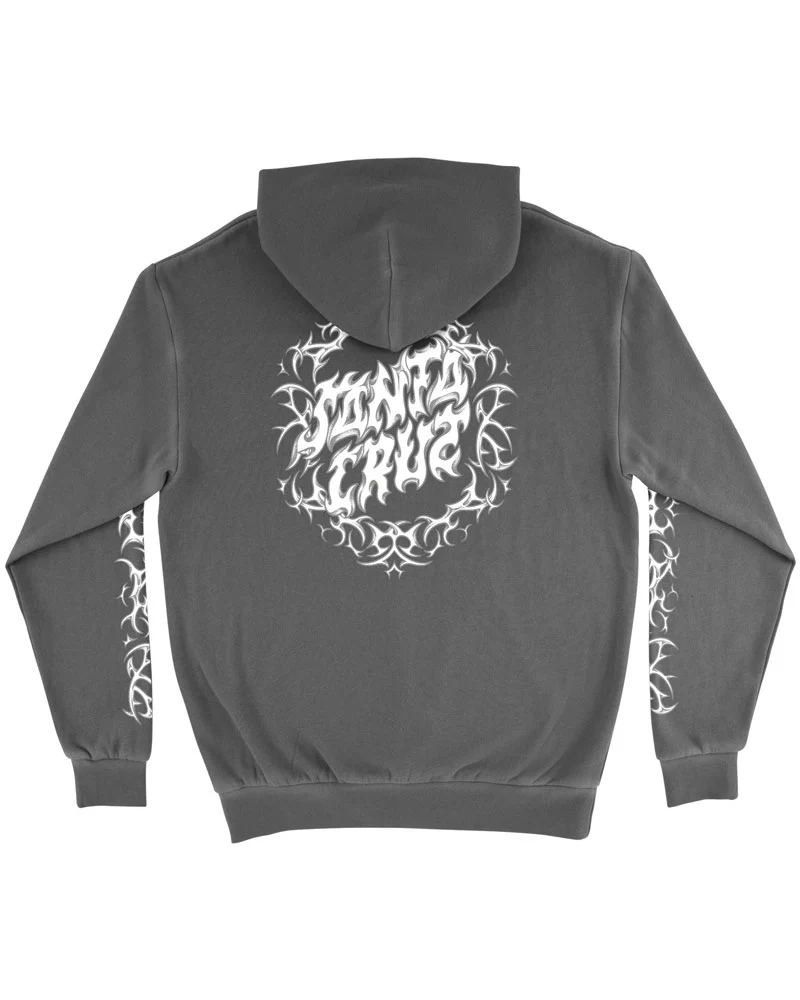 Santa Cruz Razor Dot Center Hoodie Pigment Black - Image 2