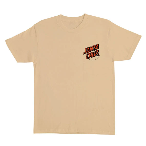 Santa Cruz Roskopp Screaming Five T-Shirt Vegas Gold - Image 2