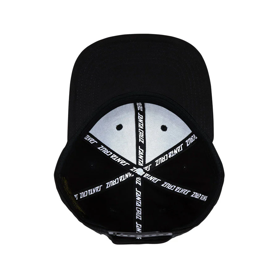 Santa Cruz Screaming Hand Snapback Hat Black - Image 4