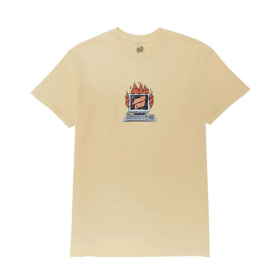 Santa Cruz Self Destruct T-Shirt Vegas Gold