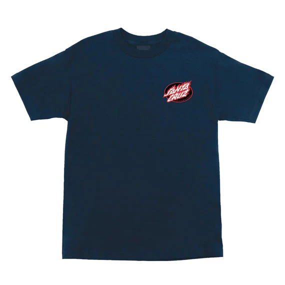 Santa Cruz True Oval Flame Dot T-Shirt - Navy - Image 2
