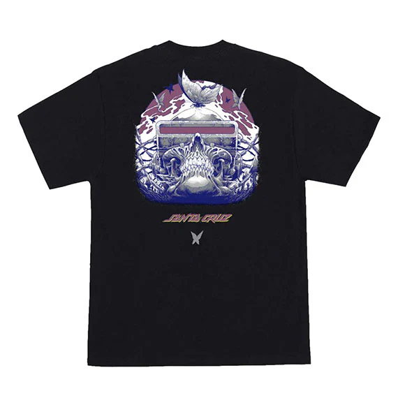 Santa Cruz Wooten Cyber Skull T-Shirt Black - Image 2