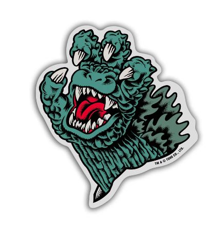 Santa Cruz X Godzilla Stickers 4Pk - Image 3
