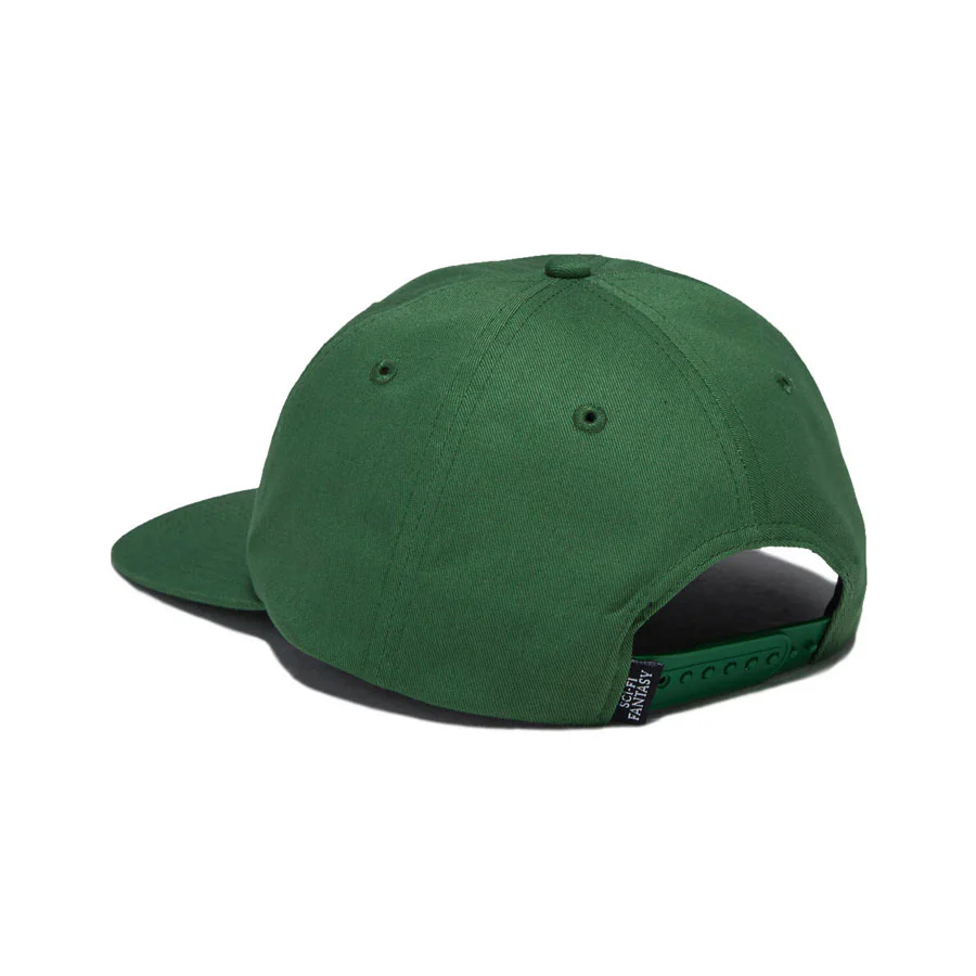 Sci-Fi Fantasy Herringbone Logo Hat Green - Image 2