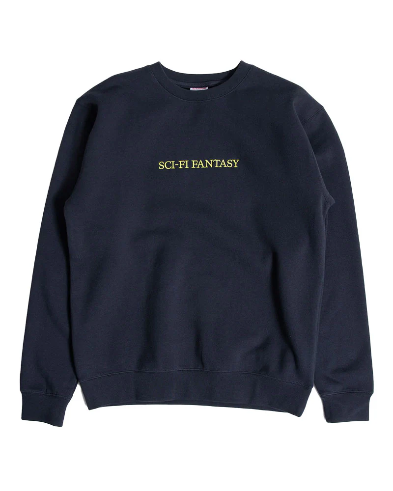 Sci-Fi Fantasy Logo Crewneck Navy