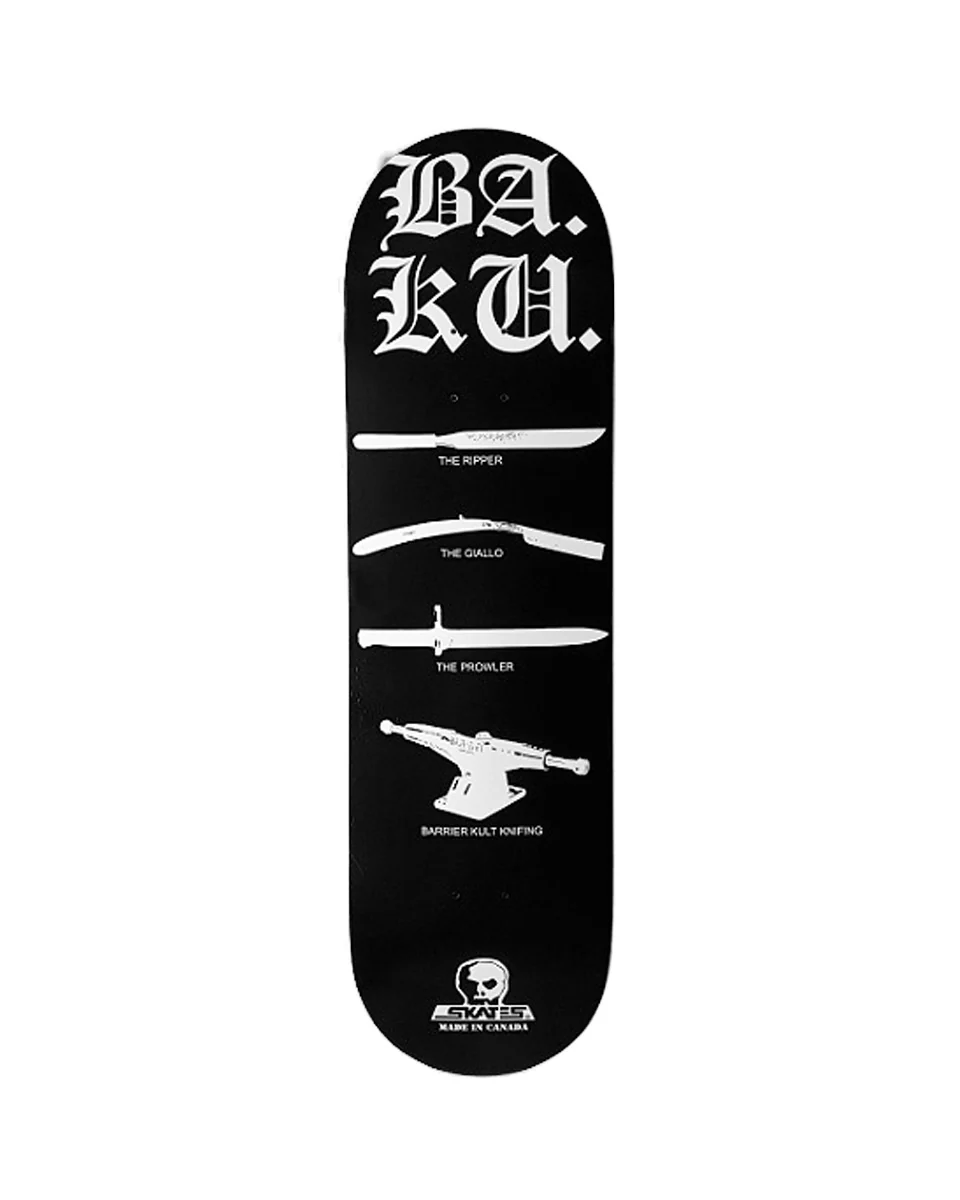 Skull Skates BS. KU. Knifing History Deck 9"