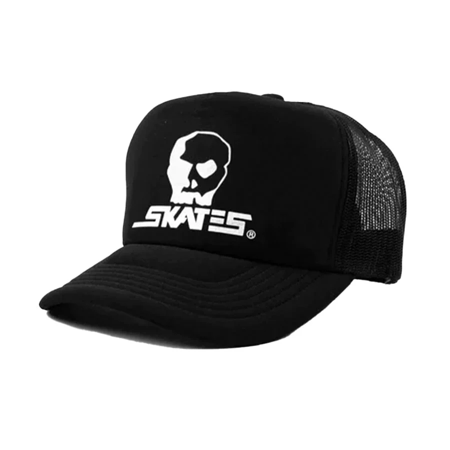 Skull Skates Horse Logo Mesh Trucker Cap Black - Image 2