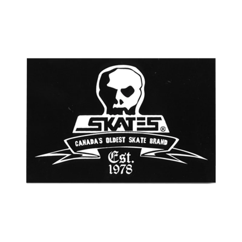 Skull Skates Medium Sticker